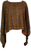 PRC7305 Avatar Pure Silk Kimono-Sleeved Top - Velora Luxury Fashion