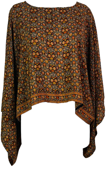 PRC7305 Avatar Pure Silk Kimono-Sleeved Top - Velora Luxury Fashion