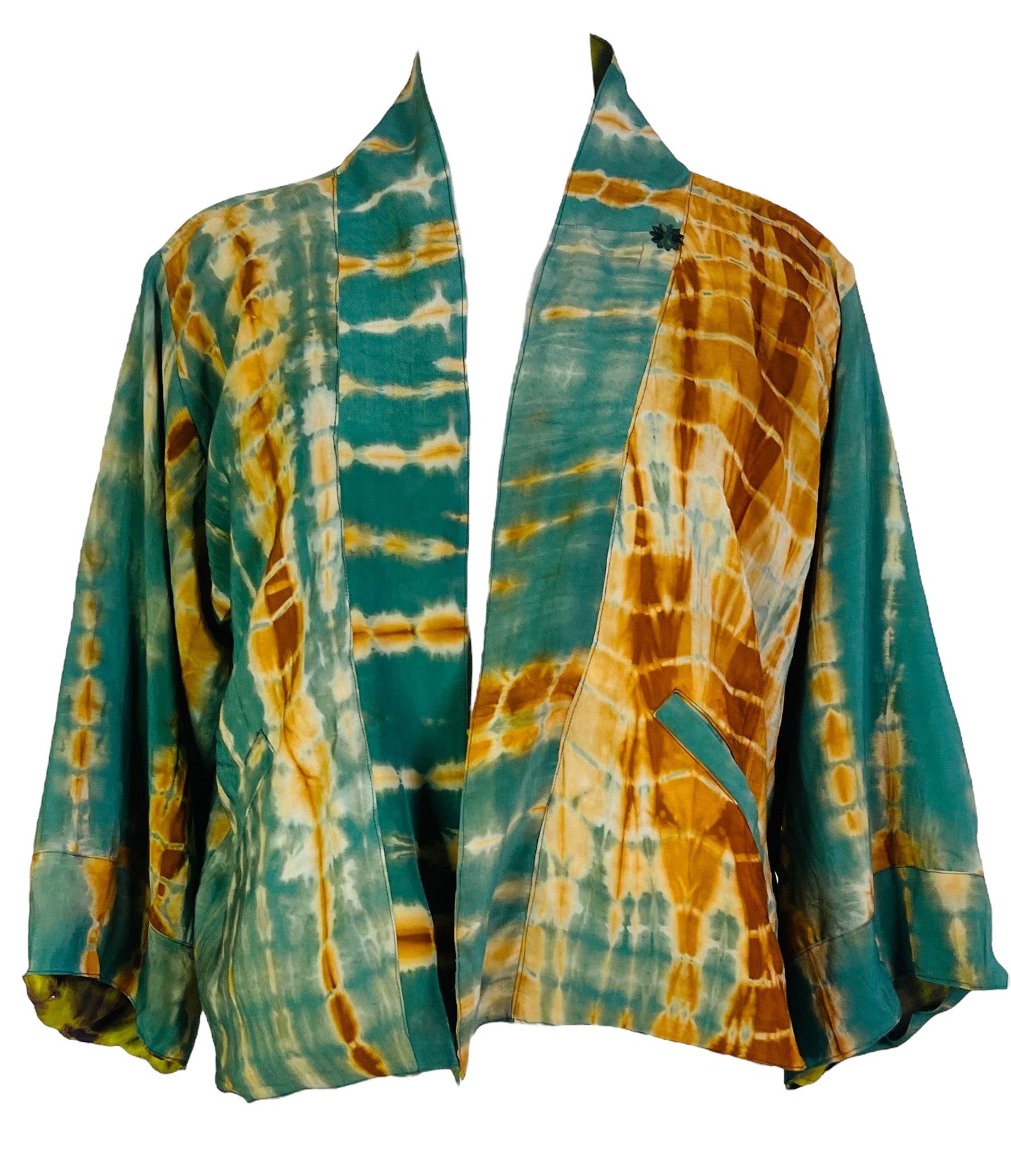 PRC7377 Avatar Reversible Pure Silk Jiva Jacket - Velora Luxury Fashion
