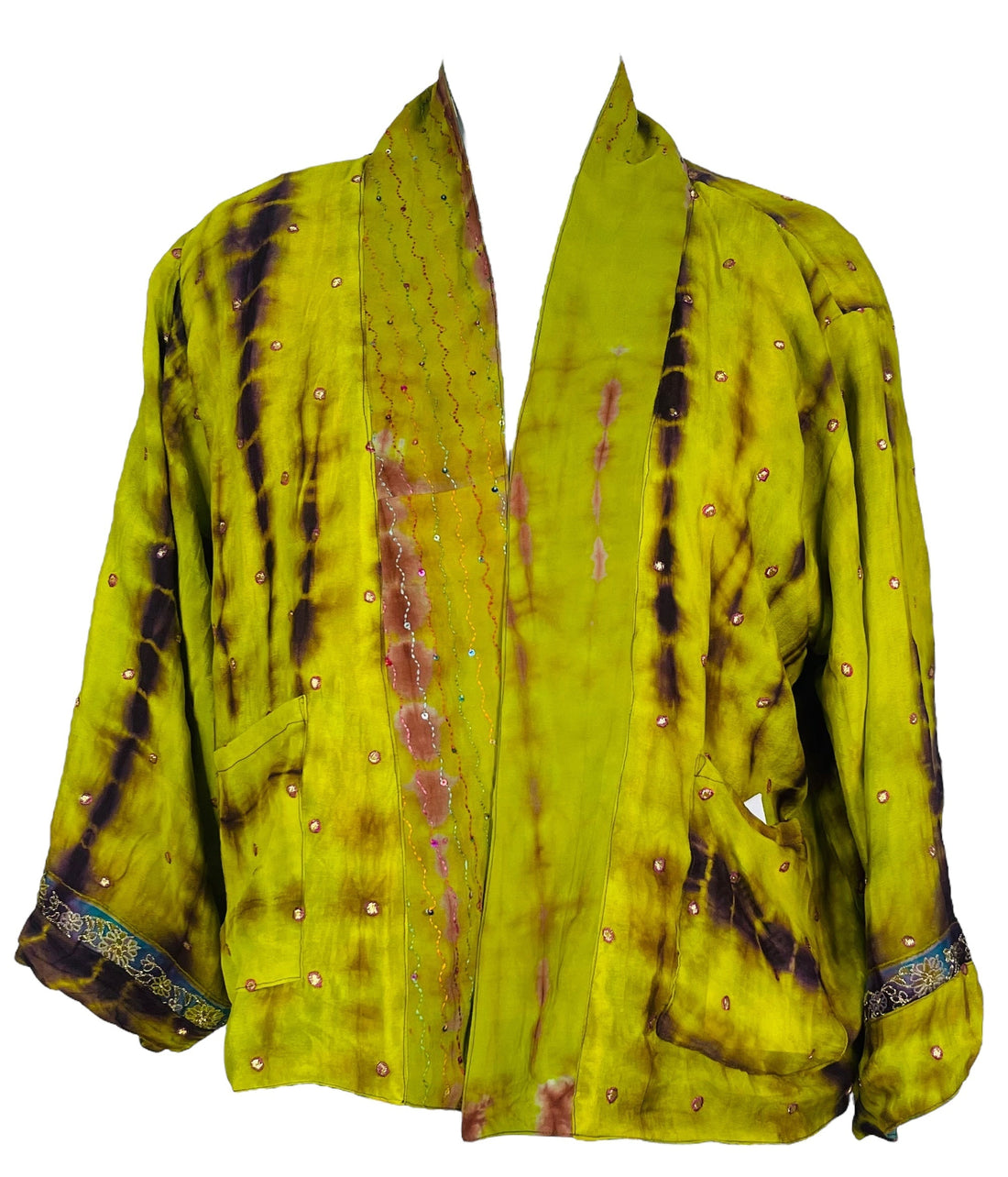 PRC7377 Avatar Reversible Pure Silk Jiva Jacket - Velora Luxury Fashion
