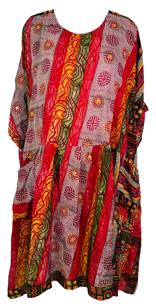 PRC7447 Avatar Pure Silk Boxy Babydoll Dress - Velora Luxury Fashion