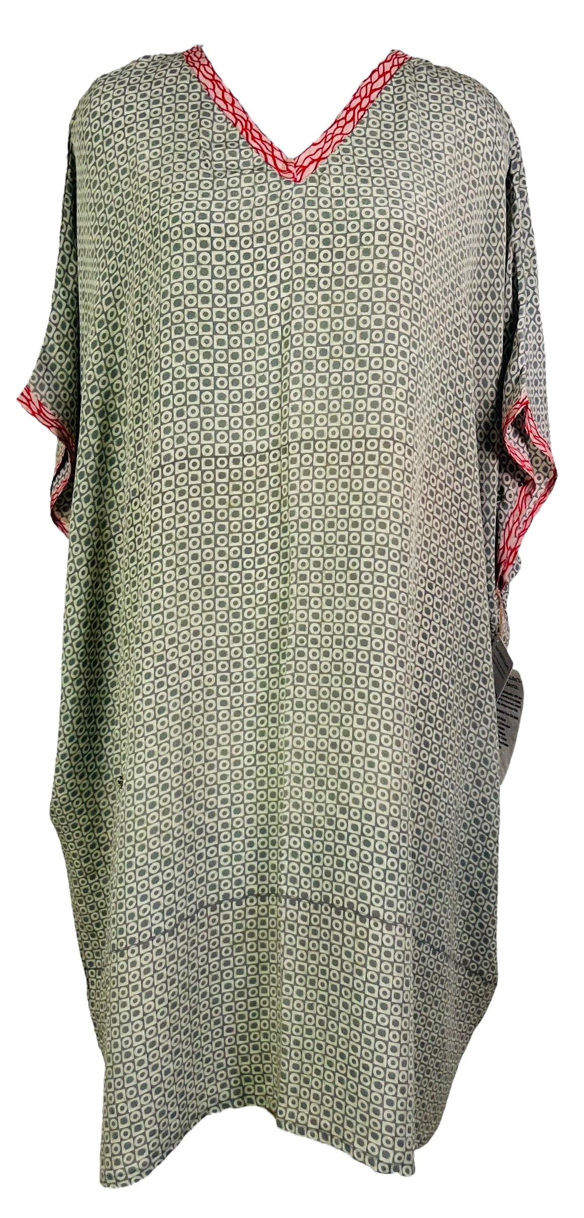 PRC7467 Avatar Pure Silk Midi Length Kaftan - Velora Luxury Fashion