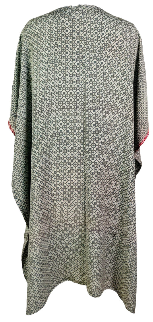 PRC7467 Avatar Pure Silk Midi Length Kaftan - Velora Luxury Fashion