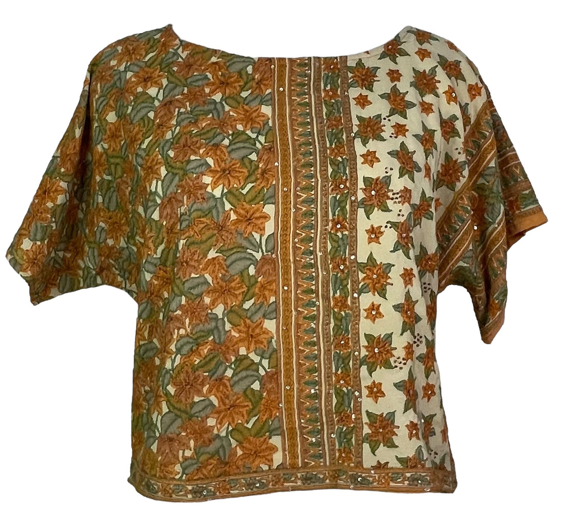 PRC7472 Avatar Pure Silk Boxy Top - Velora Luxury Fashion