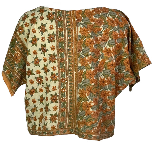 PRC7472 Avatar Pure Silk Boxy Top - Velora Luxury Fashion