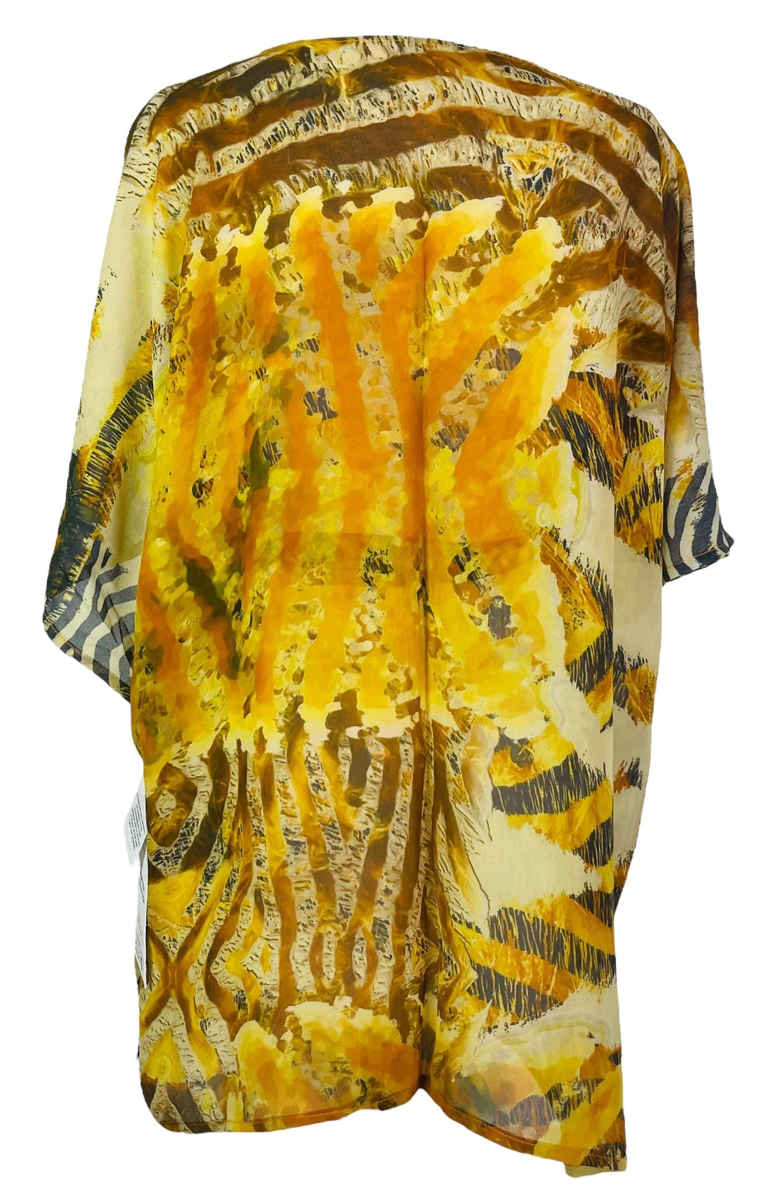 PRC7495 Avatar Pure Silk Kimono-Sleeved Jacket with Belt - Velora Luxury Fashion