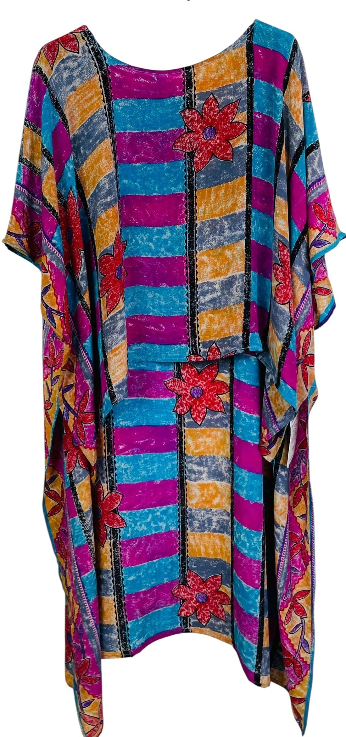 PRC7521 Avatar Pure Silk Hi Lo Top - Velora Luxury Fashion