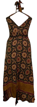 PRC7668 Avatar Pure Silk Maxi Dress with Belt - Velora Luxury Fashion