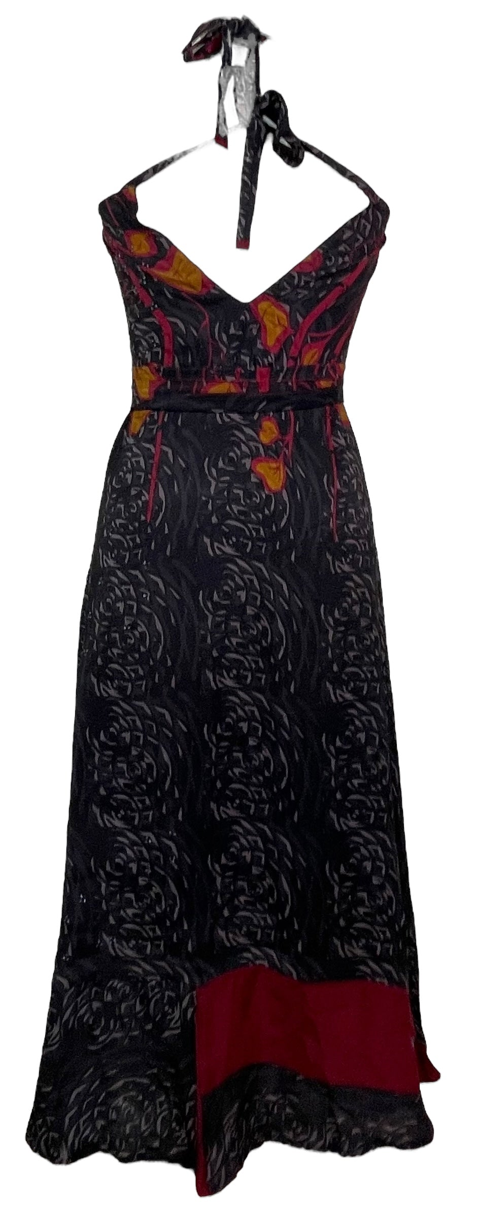 PRC7669 Avatar Pure Silk Maxi Dress with Belt - Velora Luxury Fashion