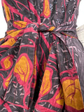 PRC7669 Avatar Pure Silk Maxi Dress with Belt - Velora Luxury Fashion