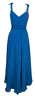 PRC7672 Avatar Pure Silk Maxi Dress with Belt - Velora Luxury Fashion