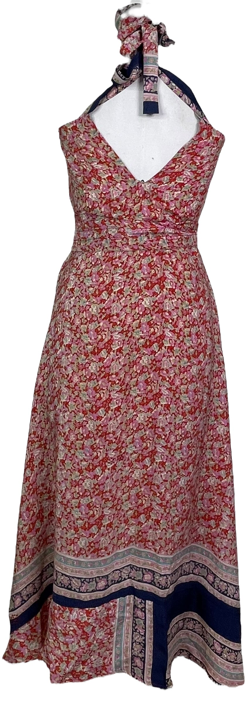 PRC7677 Avatar Pure Silk Maxi Dress with Belt - Velora Luxury Fashion