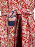 PRC7677 Avatar Pure Silk Maxi Dress with Belt - Velora Luxury Fashion