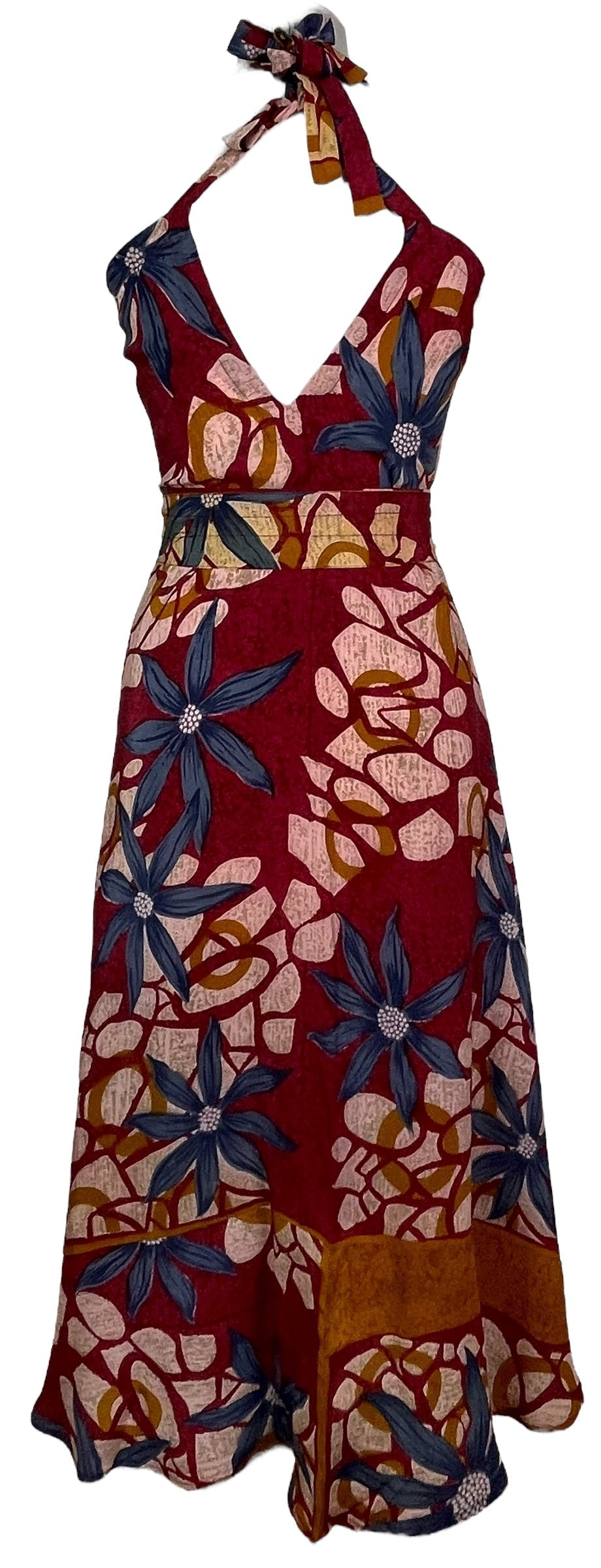 PRC7690 Avatar Pure Silk Maxi Dress with Belt - Velora Luxury Fashion