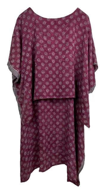 PRC7700 Avatar Pure Silk Hi Lo Top - Velora Luxury Fashion