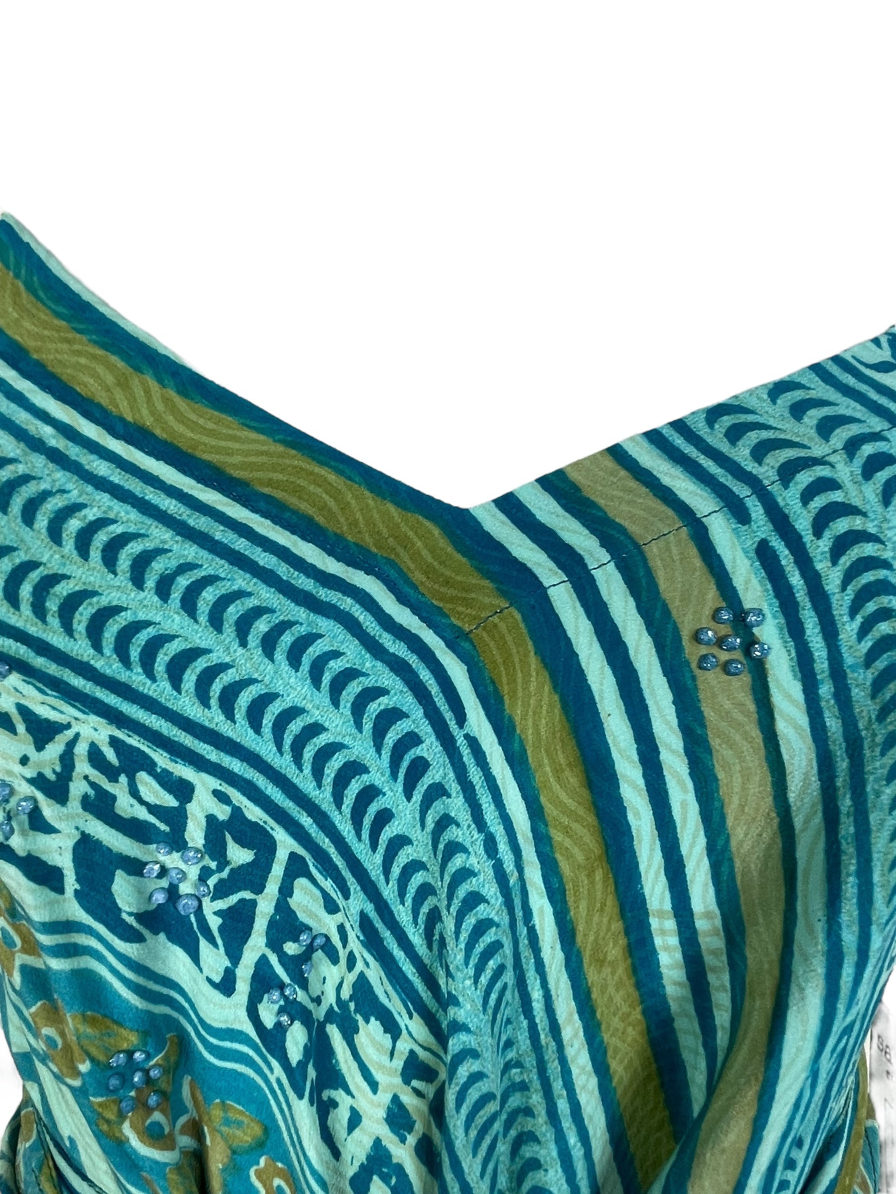 PRC7754 Avatar Pure Silk Maxi Dress with Belt - Velora Luxury Fashion