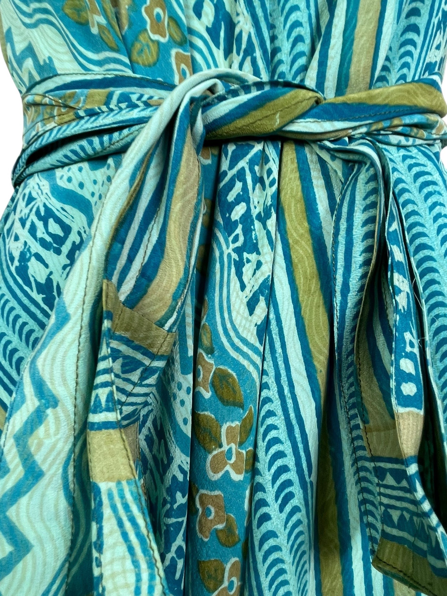 PRC7754 Avatar Pure Silk Maxi Dress with Belt - Velora Luxury Fashion