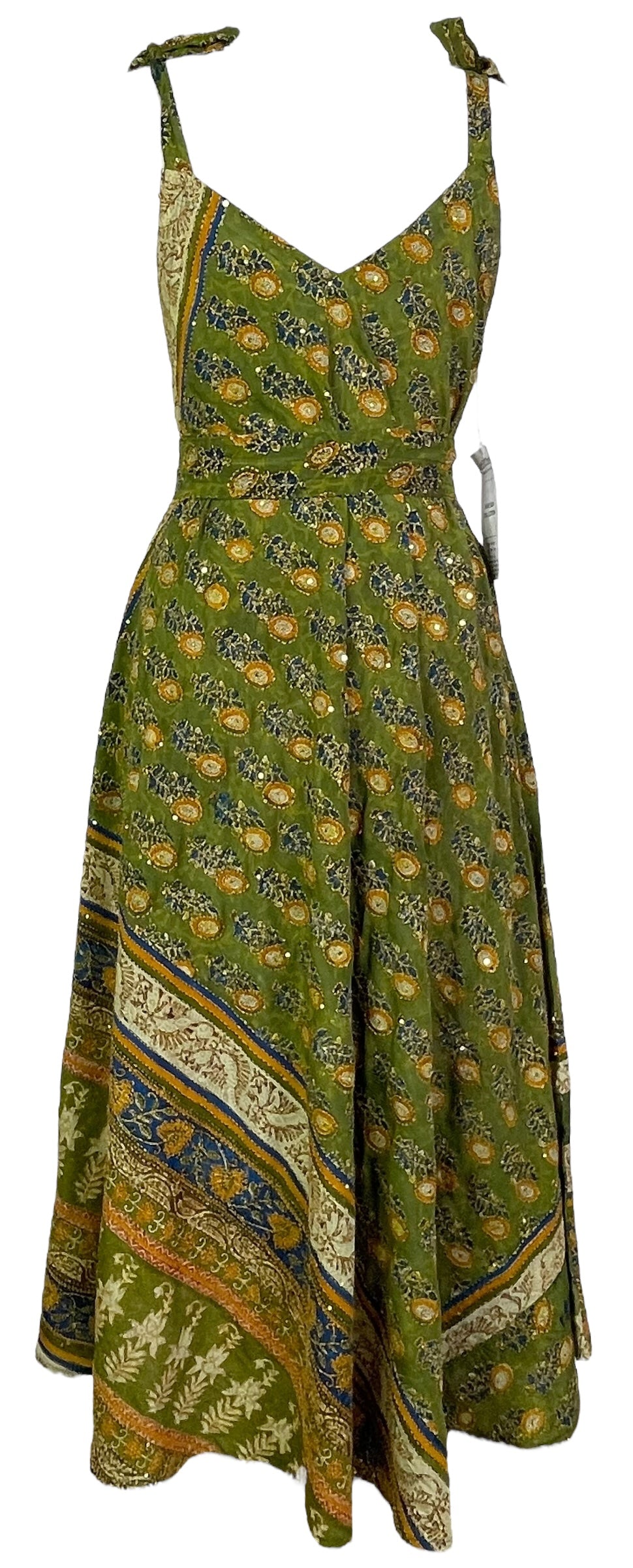 PRC7759 Avatar Pure Silk Maxi Dress with Belt - Velora Luxury Fashion