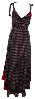 PRC7842 Avatar Pure Silk Maxi Dress with Belt - Velora Luxury Fashion