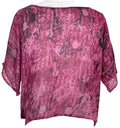 PRG5501 Sheer Avatar Pure Silk Boxy Top - Velora Luxury Fashion