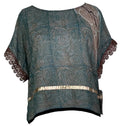 PRG5507 Sheer Avatar Pure Silk Boxy Top - Velora Luxury Fashion