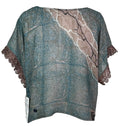 PRG5507 Sheer Avatar Pure Silk Boxy Top - Velora Luxury Fashion