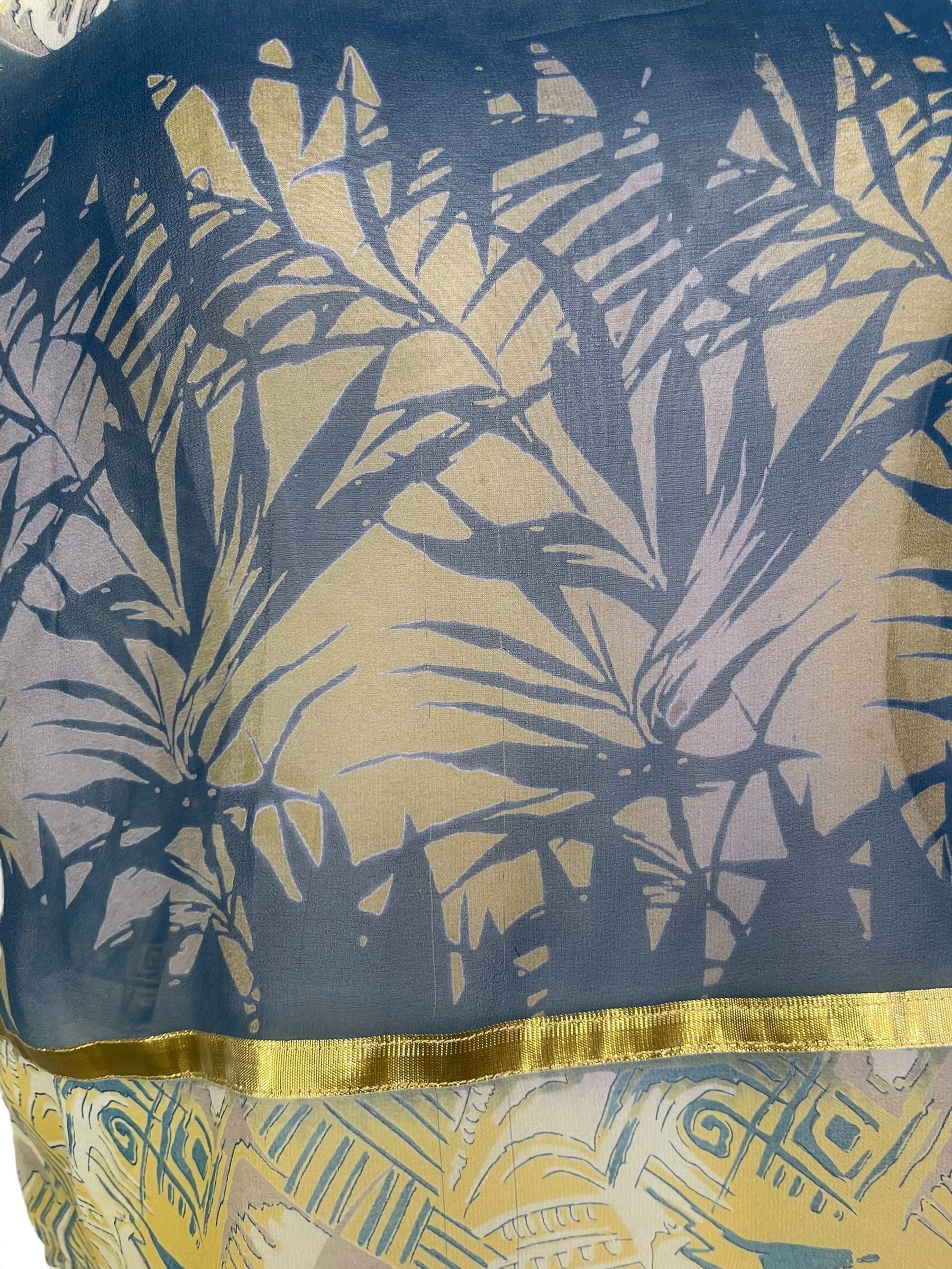 PRG5512 Sheer Avatar Pure Silk Boxy Top - Velora