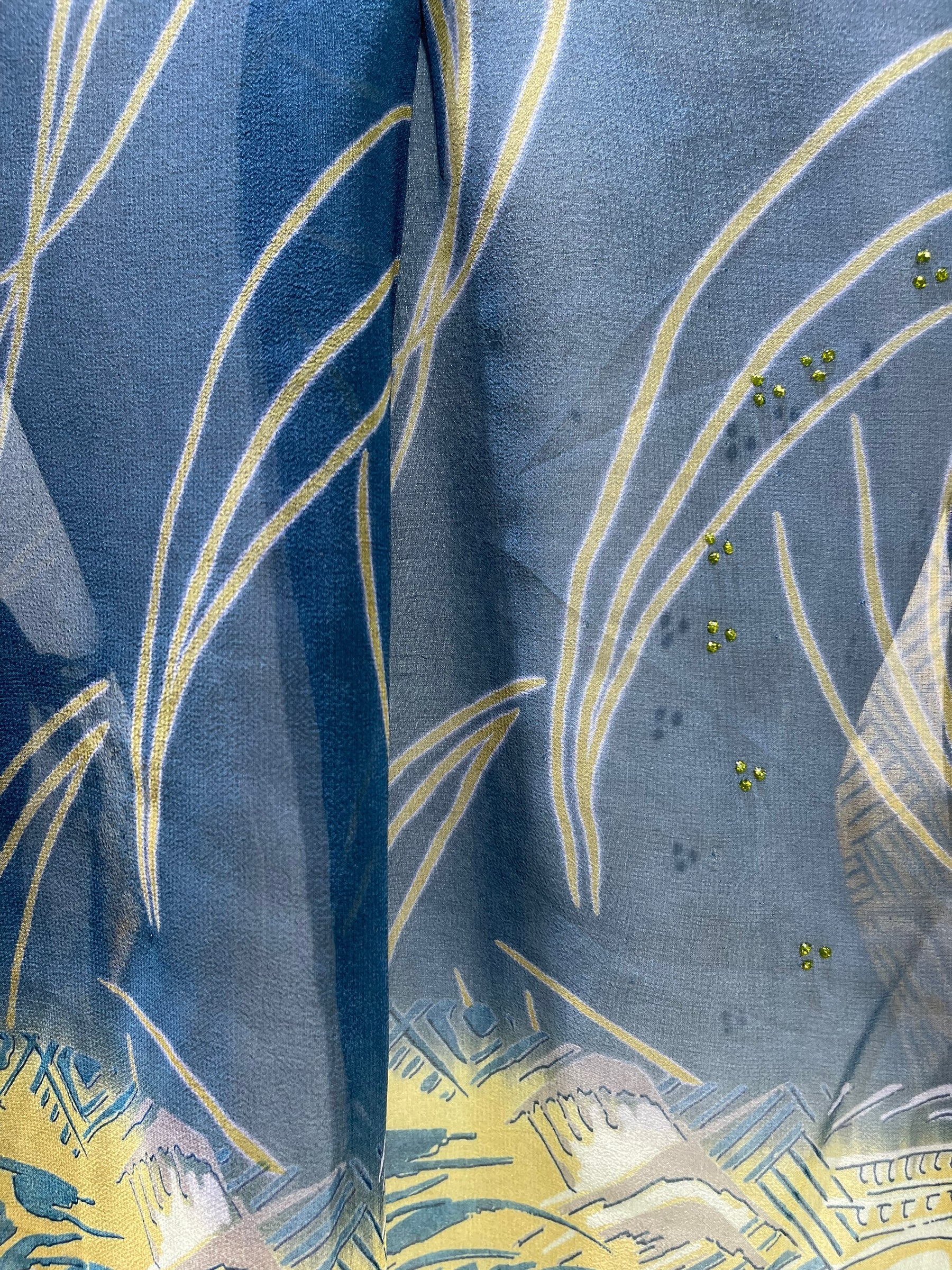 PRG5763 Sheer Avatar Pure Silk Self Pocket Tunic Dress - Velora Luxury Fashion