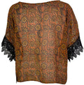 PRG6035 Sheer Avatar Pure Silk Boxy Top - Velora Luxury Fashion