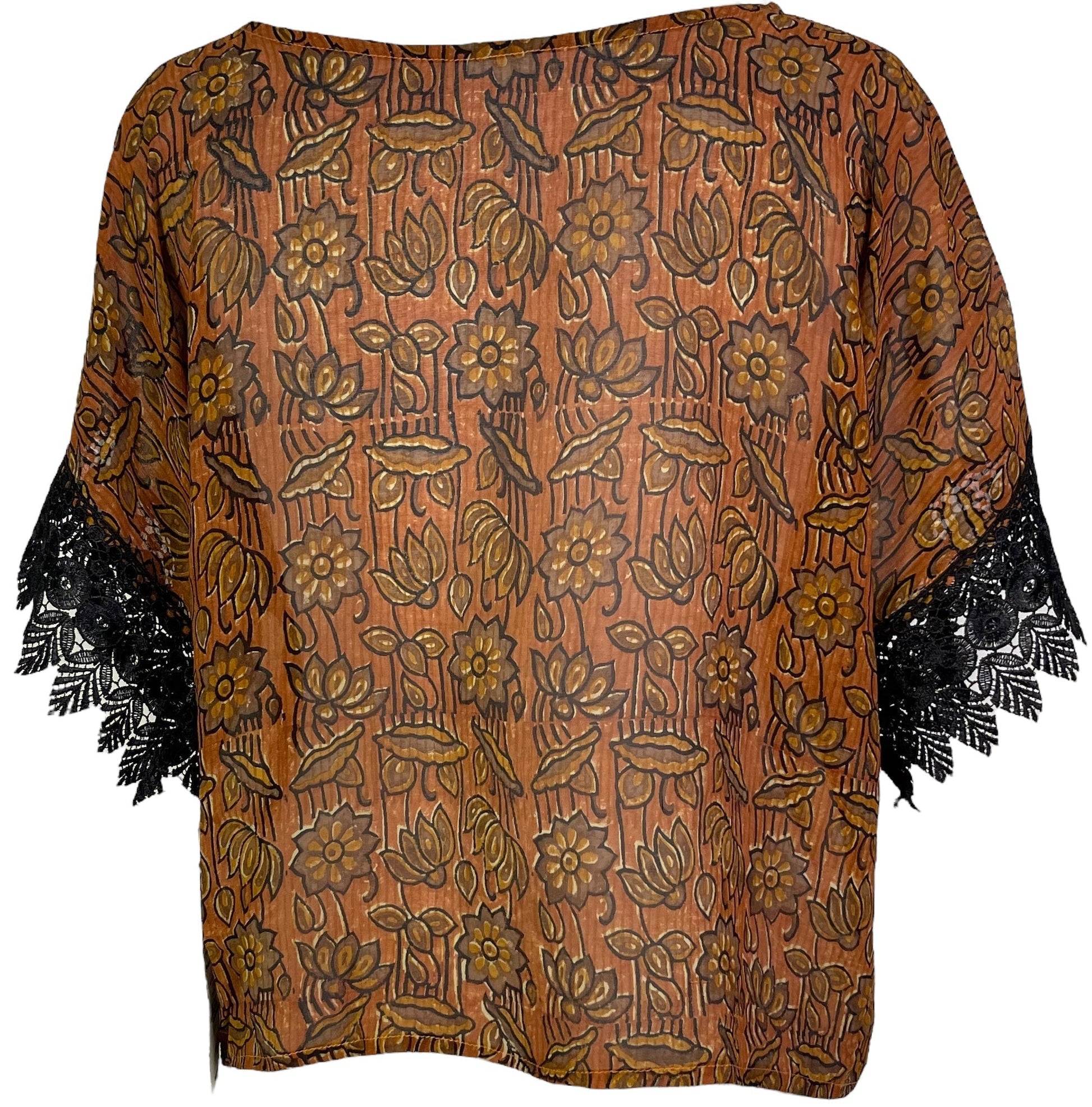 PRG6035 Sheer Avatar Pure Silk Boxy Top - Velora Luxury Fashion