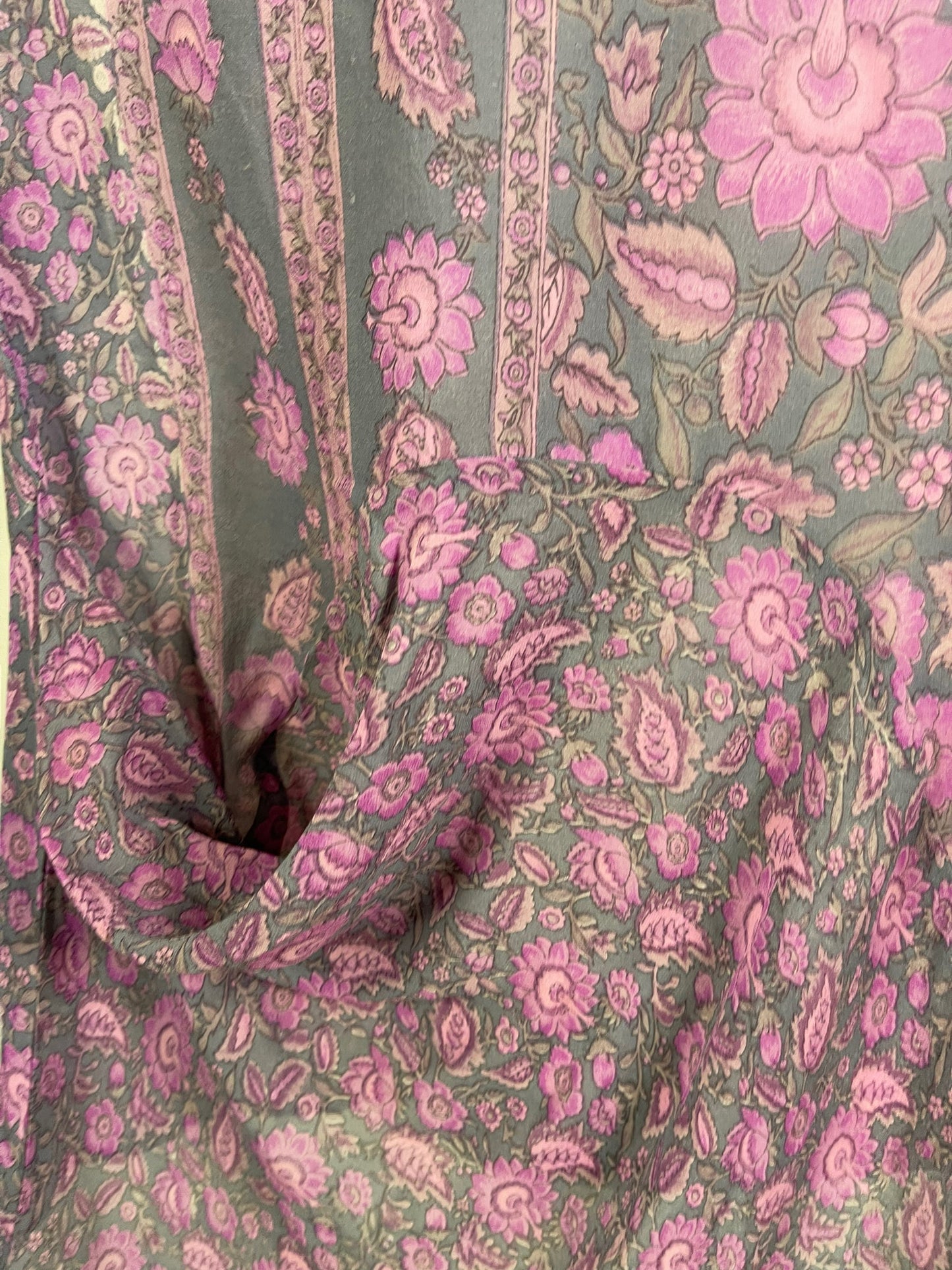 PRG6037 Sheer Avatar Pure Silk Self Pocket Tunic Dress - Velora