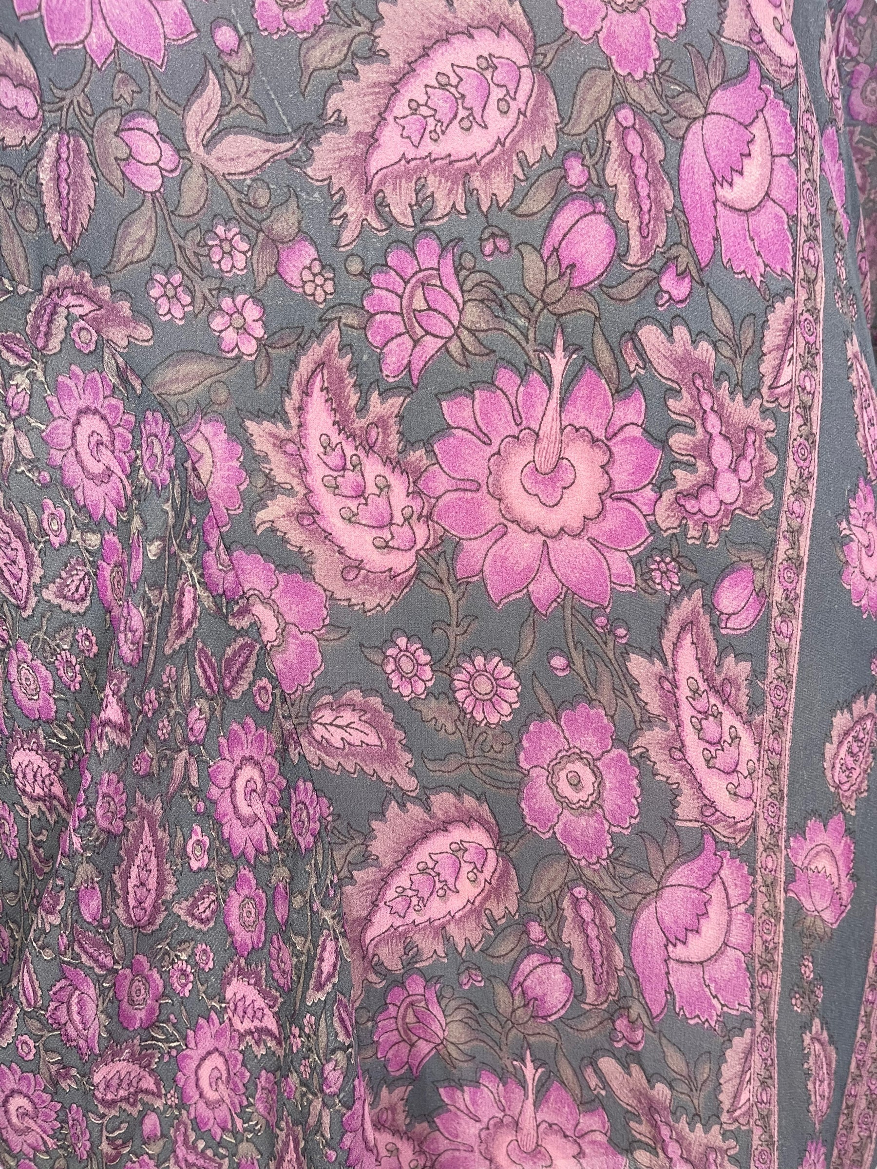 PRG6037 Sheer Avatar Pure Silk Self Pocket Tunic Dress - Velora