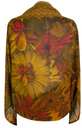 PRG6212 Sheer Avatar Pure Silk Shrug - Velora Luxury Fashion