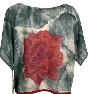 PRG6219 Sheer Avatar Pure Silk Boxy Top - Velora Luxury Fashion