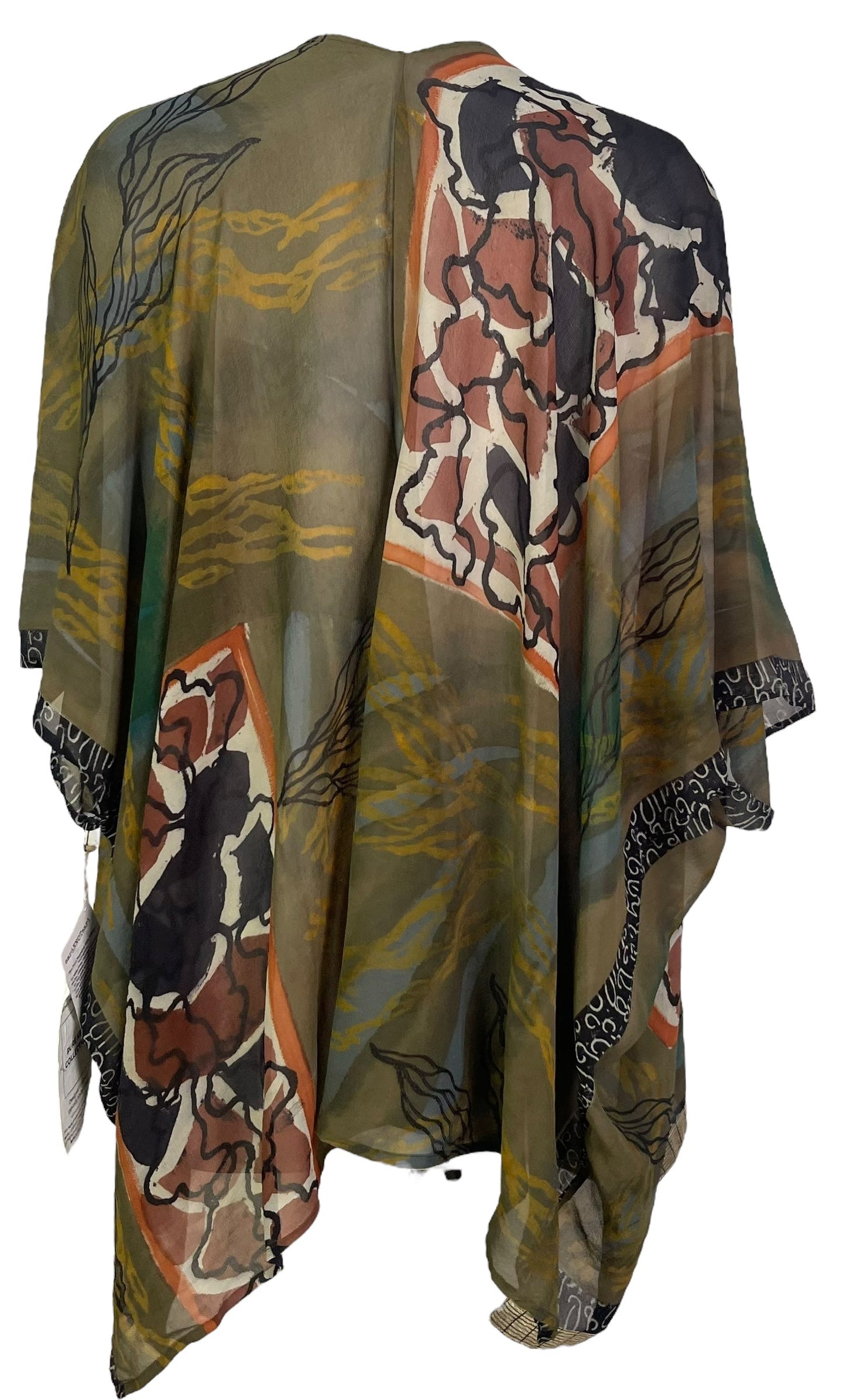 PRG6317 Sheer Avatar Pure Silk Cardigan - Velora