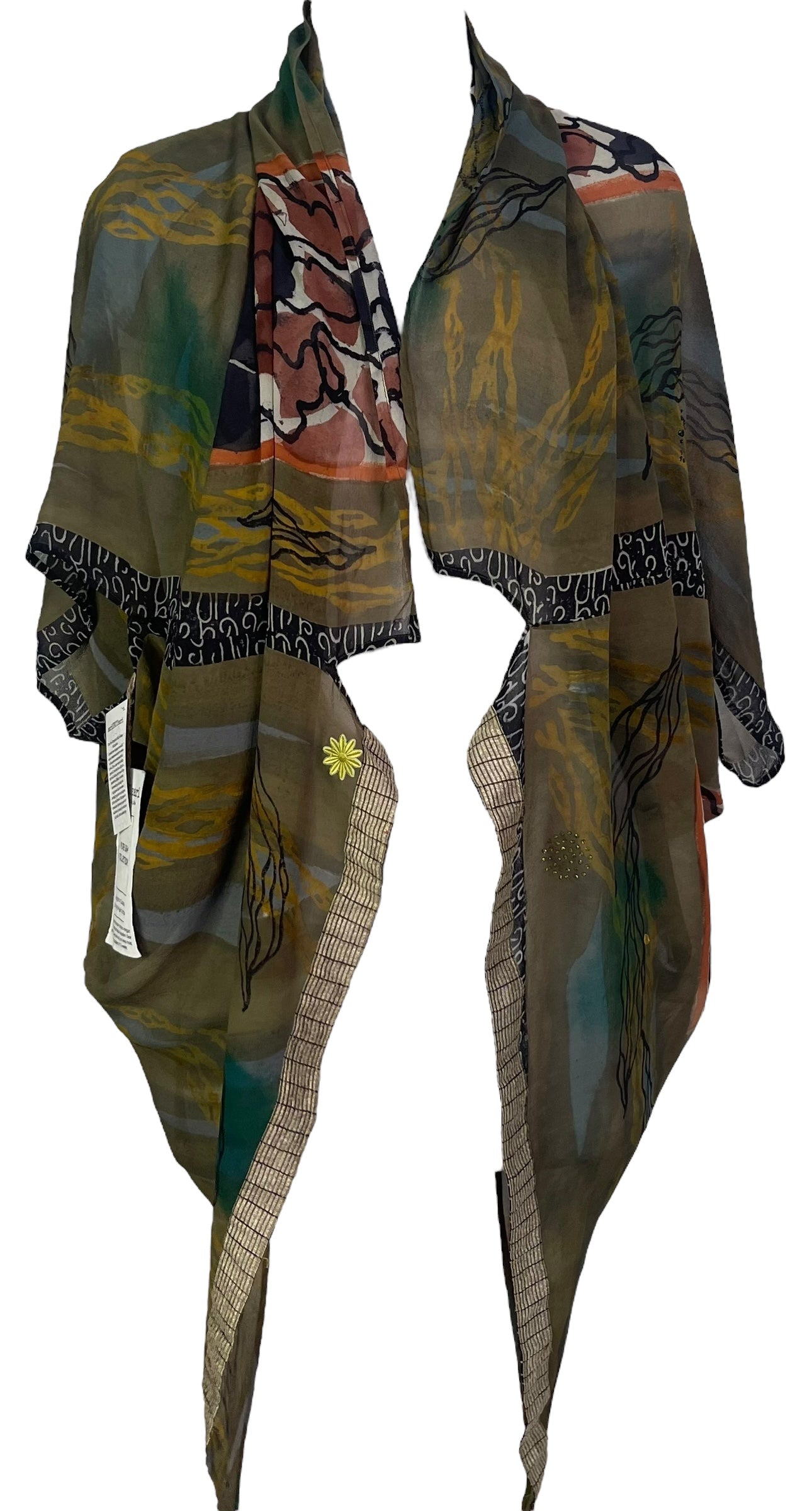 PRG6317 Sheer Avatar Pure Silk Cardigan - Velora