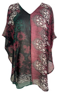 PRG6319 Sheer Avatar Pure Silk Waterfall Top - Velora Luxury Fashion