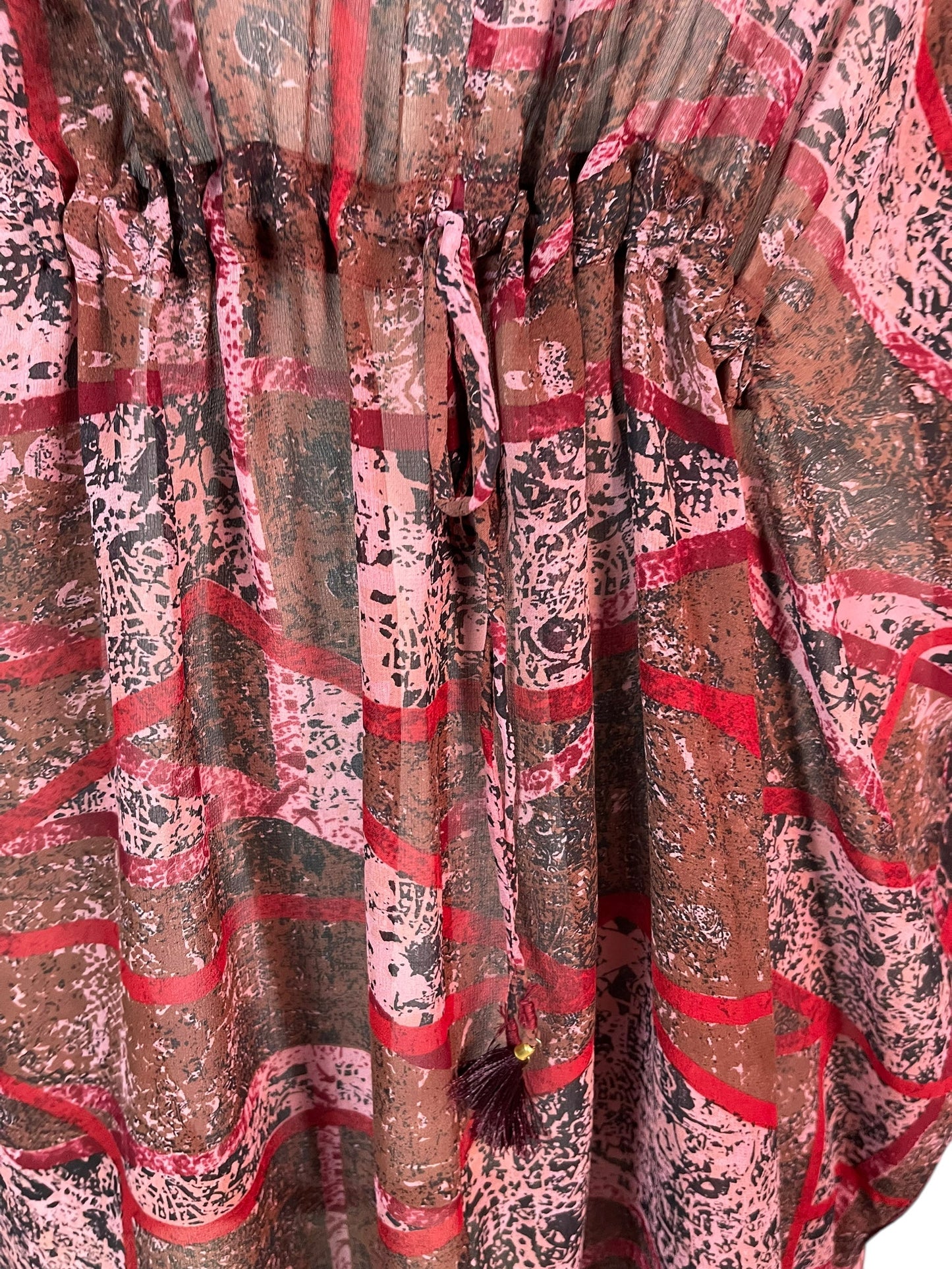 PRG6357 Sheer Avatar Pure Silk Maxi Kaftan - Velora Luxury Fashion