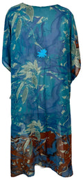 PRG6365 Sheer Avatar Pure Silk Maxi Kaftan - Velora Luxury Fashion