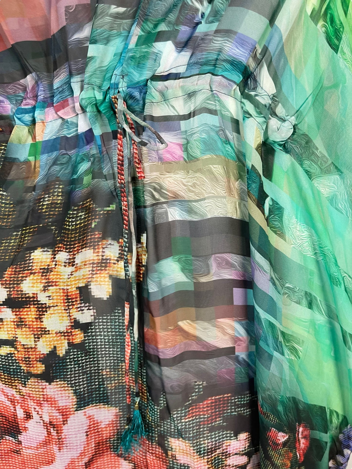 PRG6371 Sheer Avatar Pure Silk Maxi Kaftan - Velora Luxury Fashion