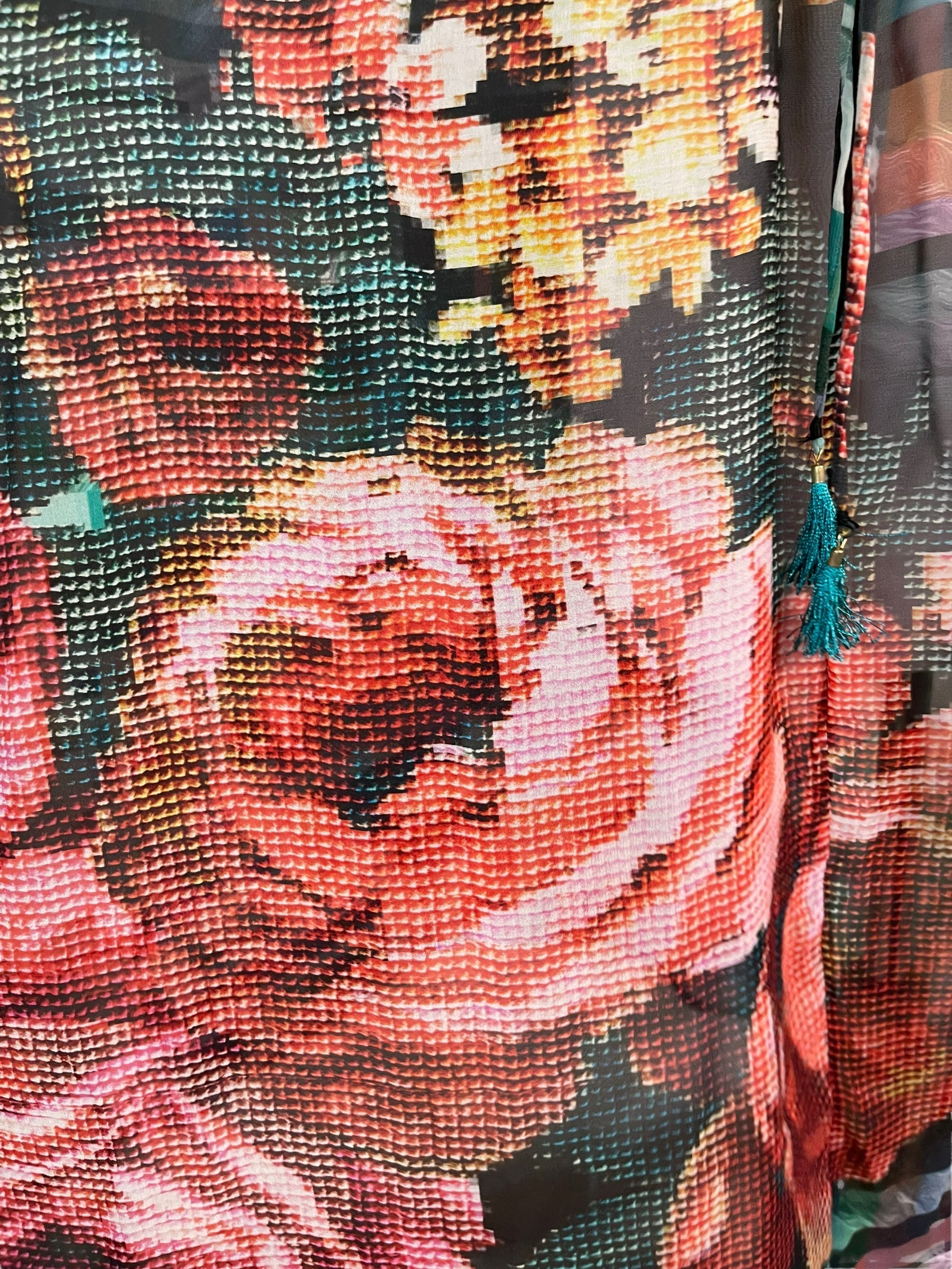 PRG6371 Sheer Avatar Pure Silk Maxi Kaftan - Velora Luxury Fashion