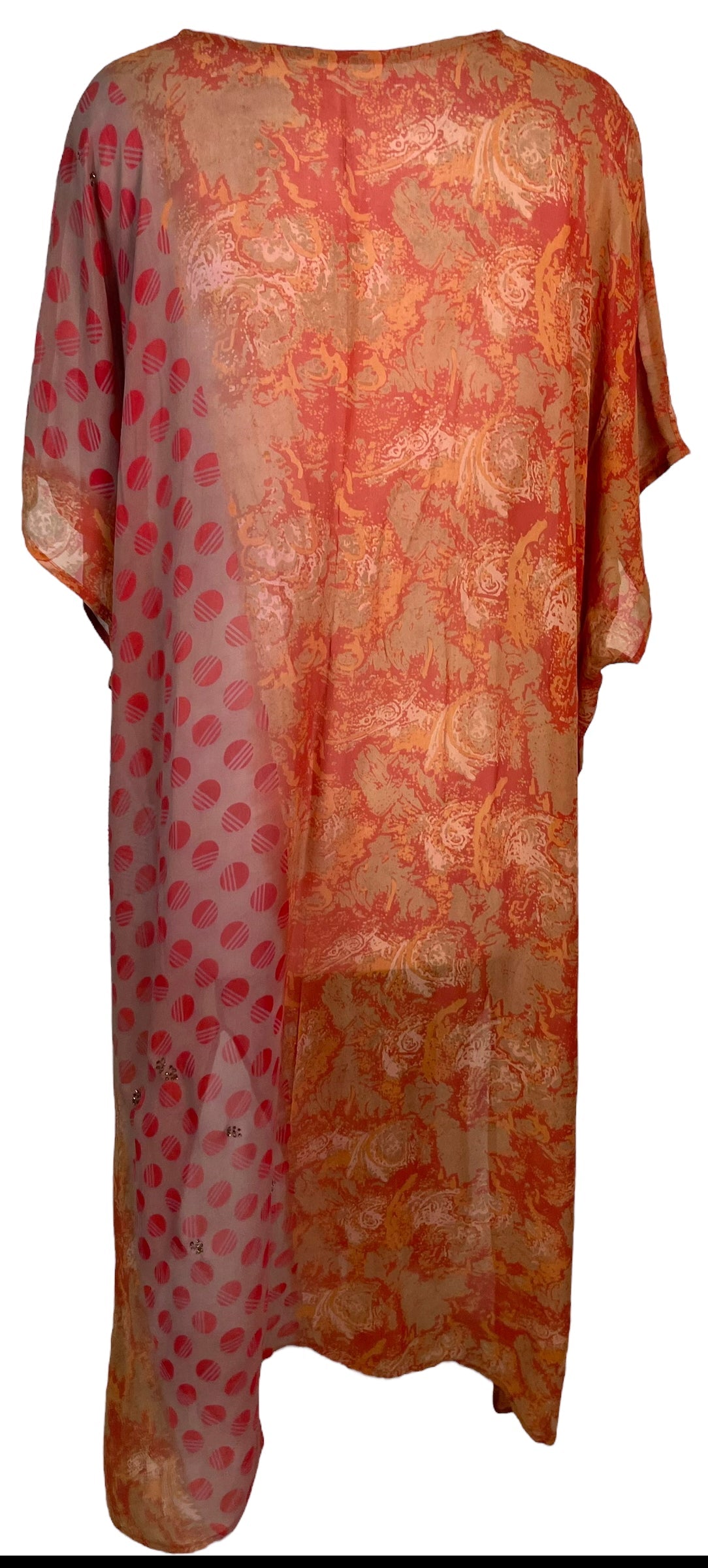 PRG6379 Sheer Avatar Pure Silk Maxi Kaftan - Velora Luxury Fashion