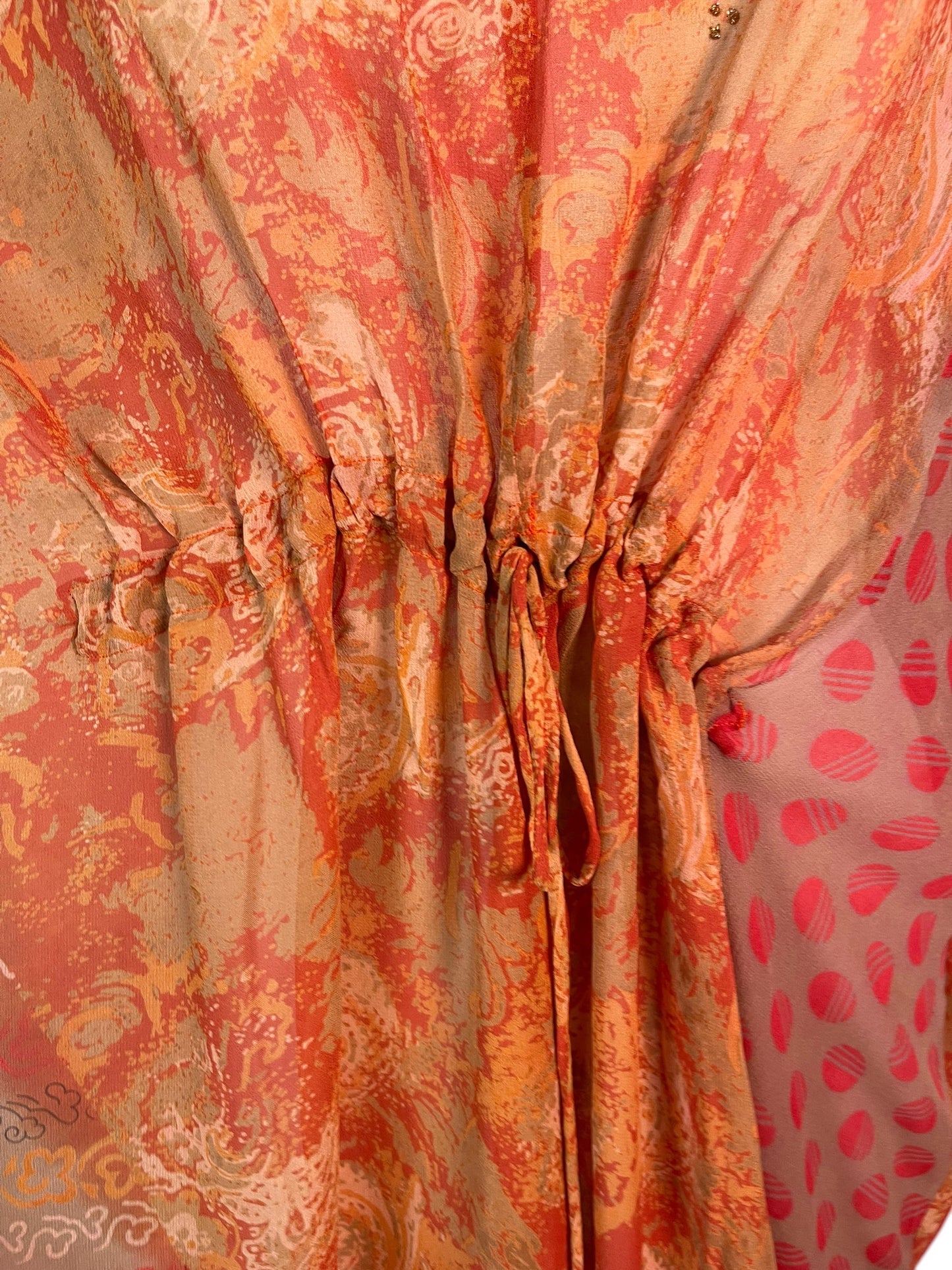 PRG6379 Sheer Avatar Pure Silk Maxi Kaftan - Velora Luxury Fashion