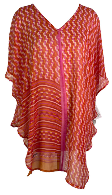 PRG6514 Sheer Avatar Pure Silk Waterfall Top - Velora Luxury Fashion