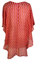 PRG6514 Sheer Avatar Pure Silk Waterfall Top - Velora Luxury Fashion