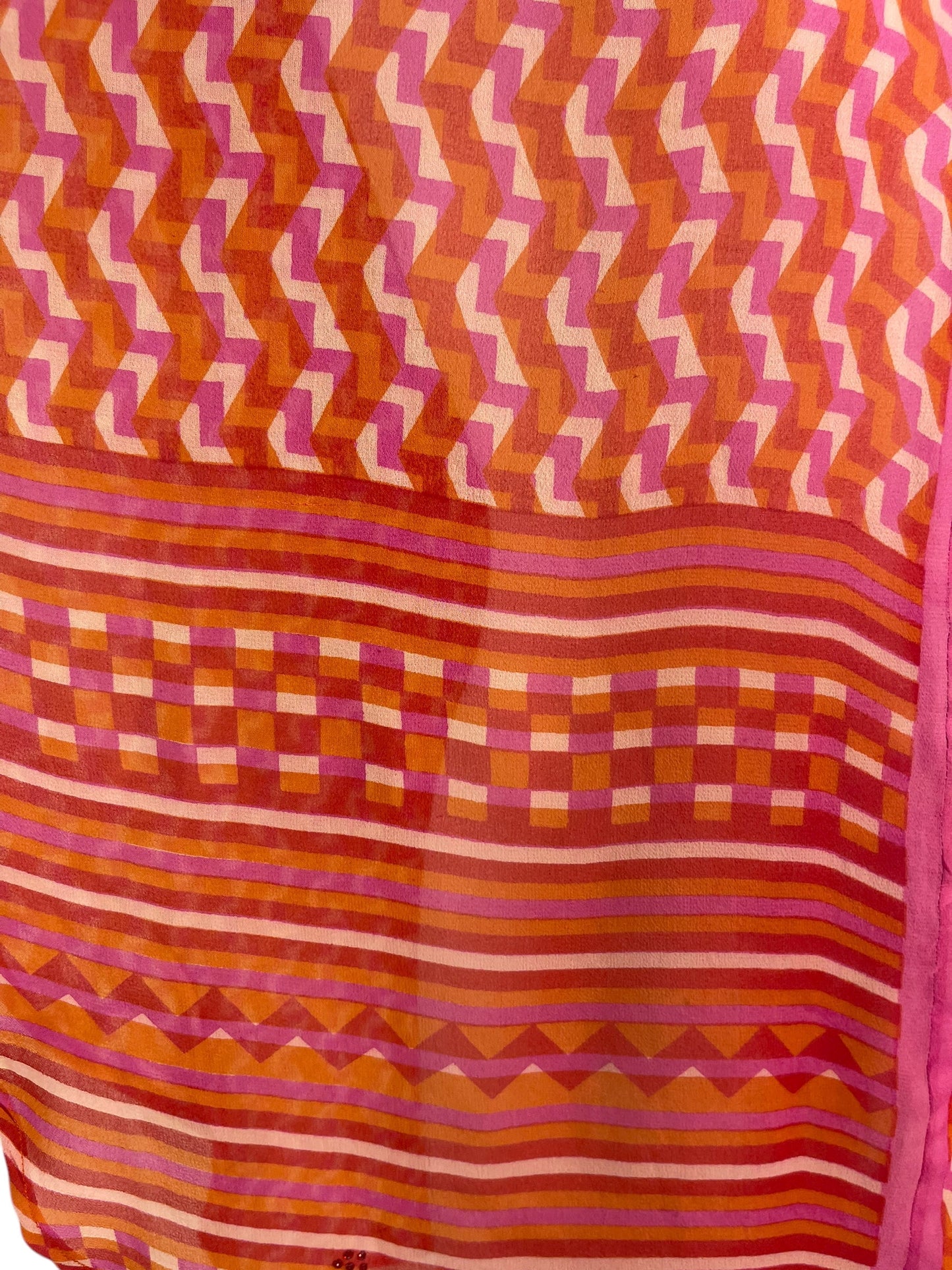 PRG6514 Sheer Avatar Pure Silk Waterfall Top - Velora