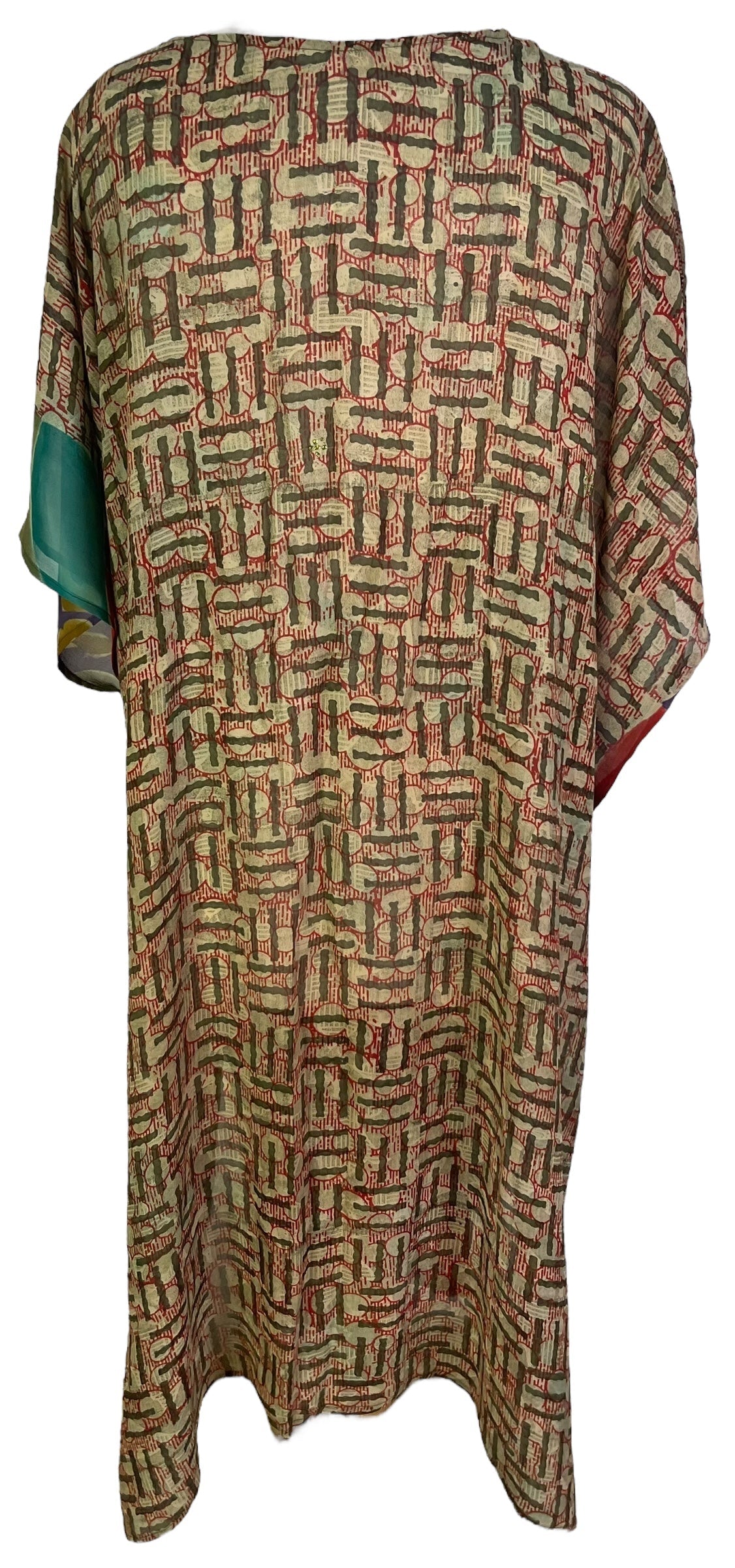 PRG6784 Sheer Avatar Pure Silk Maxi Kaftan - Velora