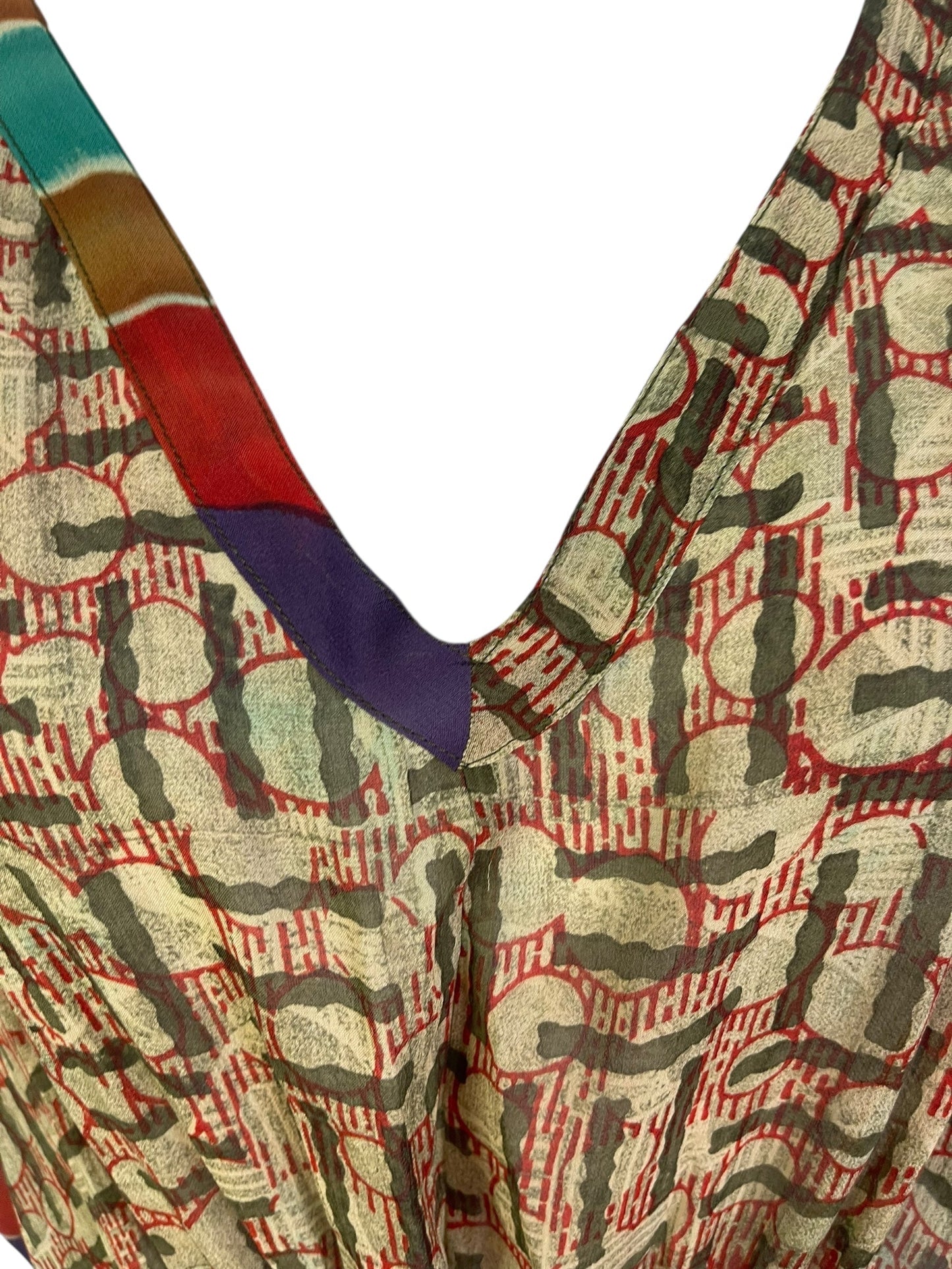 PRG6784 Sheer Avatar Pure Silk Maxi Kaftan - Velora