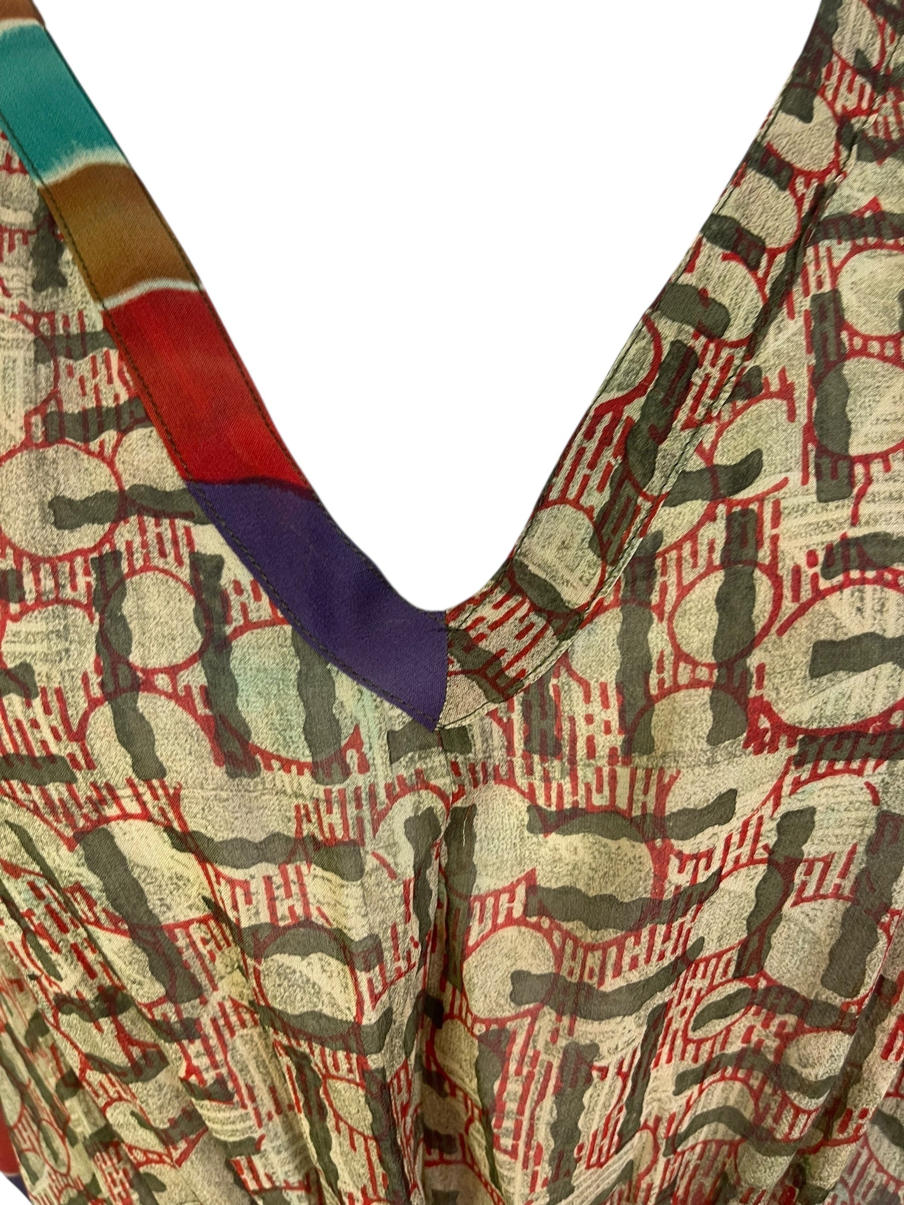 PRG6784 Sheer Avatar Pure Silk Maxi Kaftan - Velora