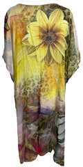 PRG6798 Sheer Avatar Pure Silk Maxi Kaftan - Velora Luxury Fashion